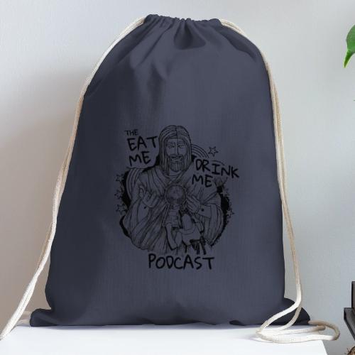 Eat Me Drink Me Podcast revamped logo - Cotton Drawstring Bag