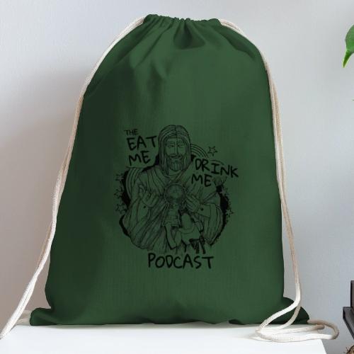 Eat Me Drink Me Podcast revamped logo - Cotton Drawstring Bag