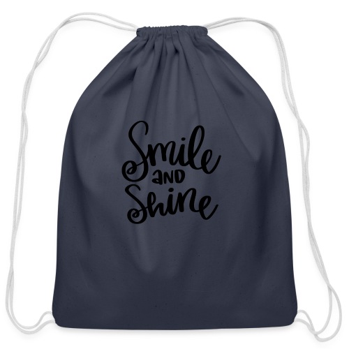Smile and Shine - Cotton Drawstring Bag
