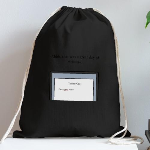 A Day of Writing - Cotton Drawstring Bag