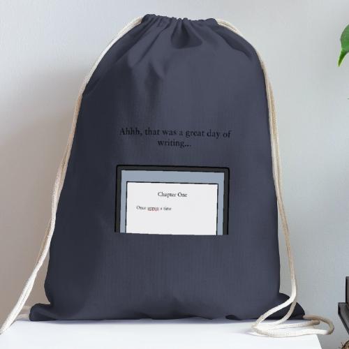 A Day of Writing - Cotton Drawstring Bag