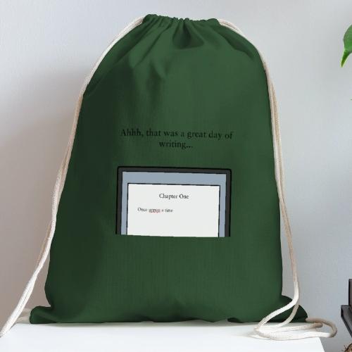 A Day of Writing - Cotton Drawstring Bag