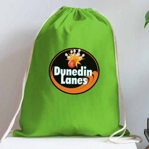 Dunedin Lanes Logo Merchandise - Cotton Drawstring Bag