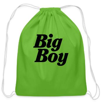 big boy - Cotton Drawstring Bag - clover - Front