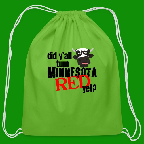 Turn Minnesota Red - Cotton Drawstring Bag