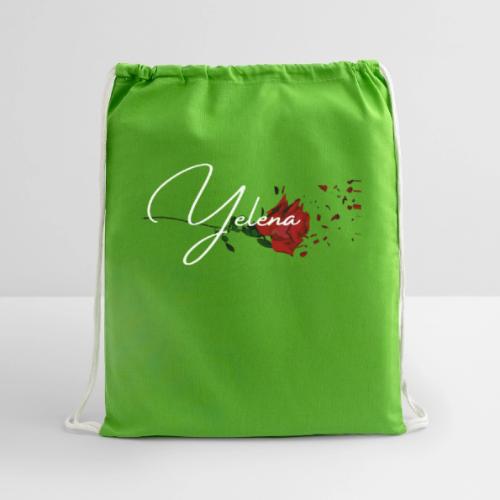 Yelena Logo 2 - Cotton Drawstring Bag