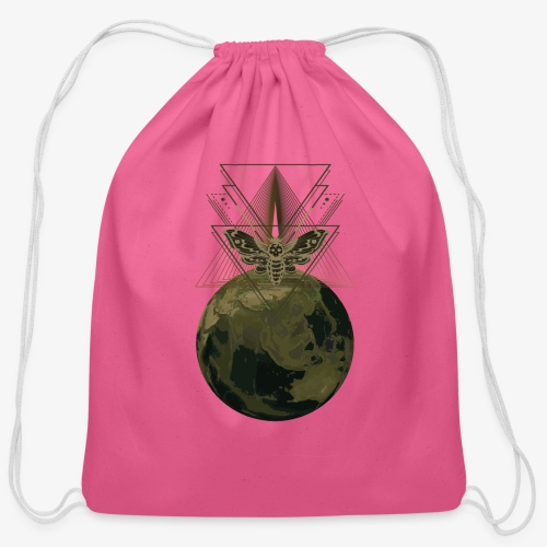 Look there's Spring on Earth! - Cotton Drawstring Bag