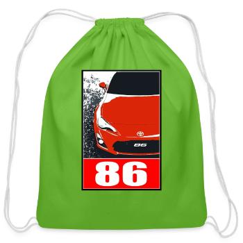 Toyota 86 (2) - Cotton Drawstring Bag - clover - Front