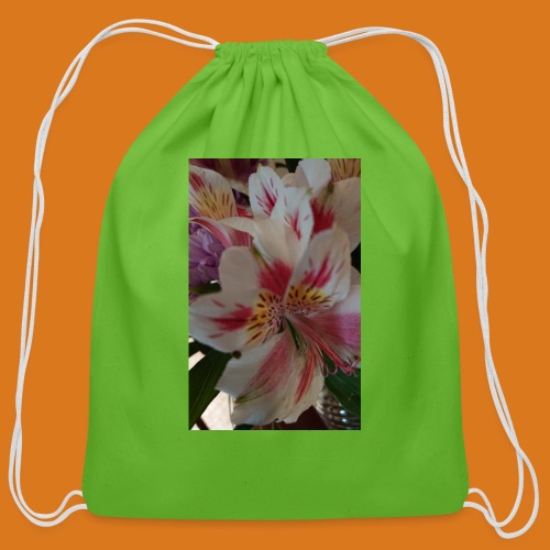 Stop and Smell - Cotton Drawstring Bag