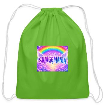 Swaggmania Angel Rainbow - Cotton Drawstring Bag - clover - Front