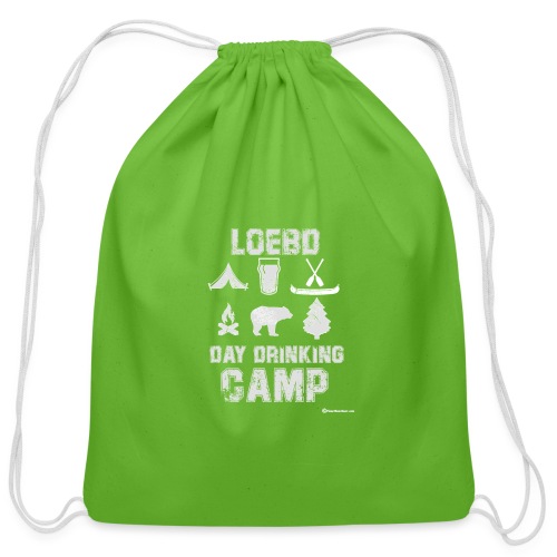 LOEBD Day Drinking Camp - Cotton Drawstring Bag