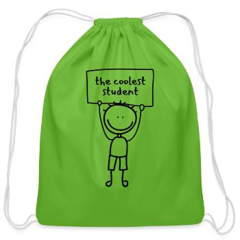 Welcome Back To Fantastic First Day Of School - Cotton Drawstring Bag - clover - Front