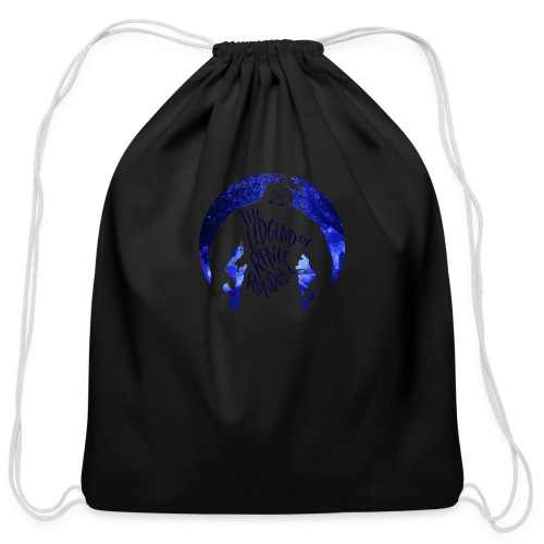 The Legend Renee Rondolia, Blue - Cotton Drawstring Bag