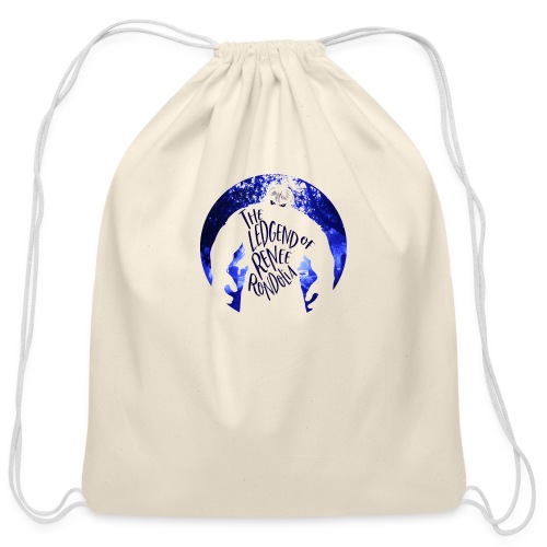 The Legend Renee Rondolia, Blue - Cotton Drawstring Bag