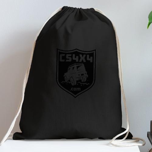 CS4x4 Black Shield - Cotton Drawstring Bag