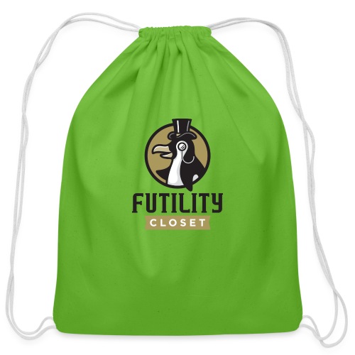 Futility Closet Logo - Color - Cotton Drawstring Bag