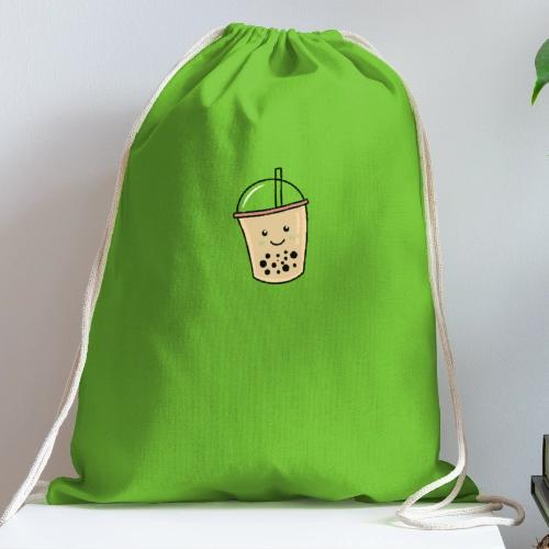 Kawaii Bubble Tea - Cotton Drawstring Bag