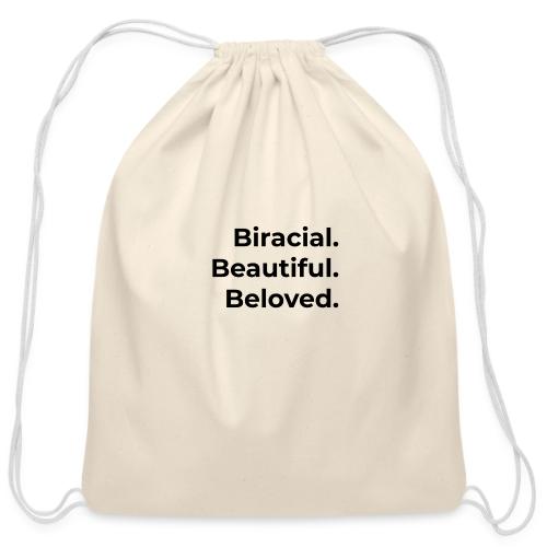 Biracial Beloved Tee - Cotton Drawstring Bag