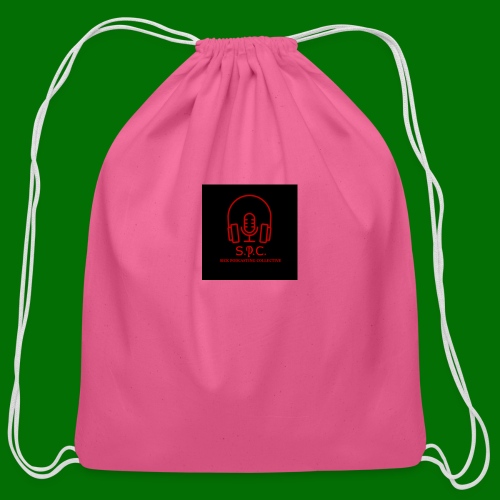 SPC Logo Black/Red - Cotton Drawstring Bag