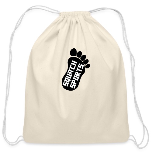 Squatch foot - Cotton Drawstring Bag