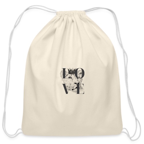 Lioness Love - Cotton Drawstring Bag