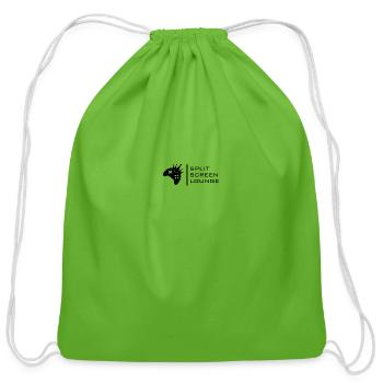 Split Screen Concepts - Cotton Drawstring Bag - clover - Front