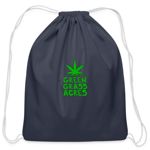 GreenGrassAcres Logo - Cotton Drawstring Bag