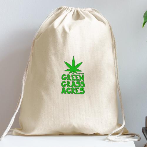 GreenGrassAcres Logo - Cotton Drawstring Bag