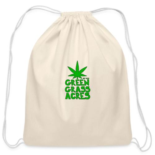 GreenGrassAcres Logo - Cotton Drawstring Bag