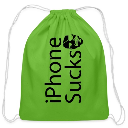 iPhone Sucks - Cotton Drawstring Bag