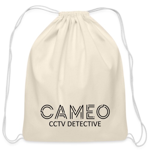 CAMEO CCTV Detective (Black Logo) - Cotton Drawstring Bag