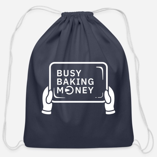 CakeDeFi Busy Baking Money - Cotton Drawstring Bag