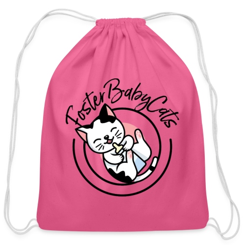 FosterBabyCats Logo - Cotton Drawstring Bag