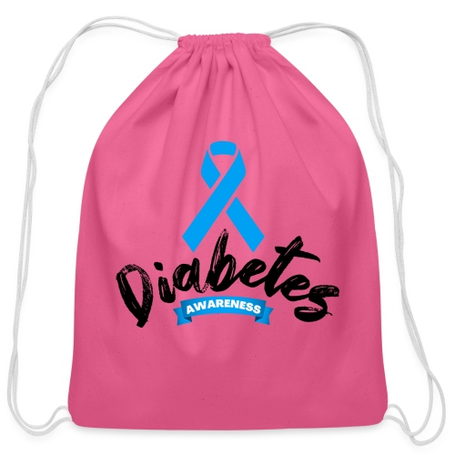 Diabetes Awareness - Cotton Drawstring Bag