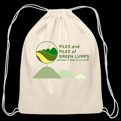 PILES & PILES of GREEN LUMPS! - Cotton Drawstring Bag