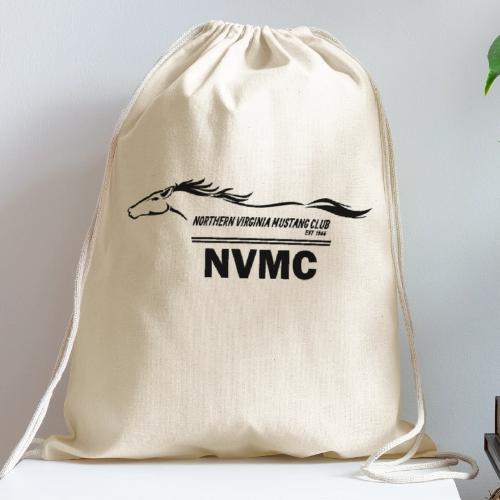 Black logo - Cotton Drawstring Bag