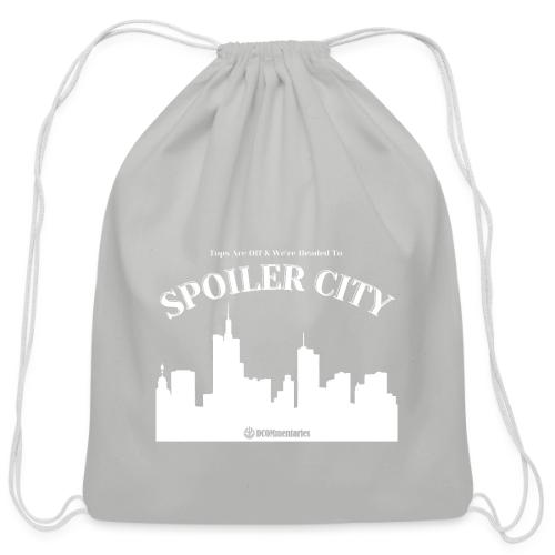 DCOMmentaries Spoiler City - Cotton Drawstring Bag