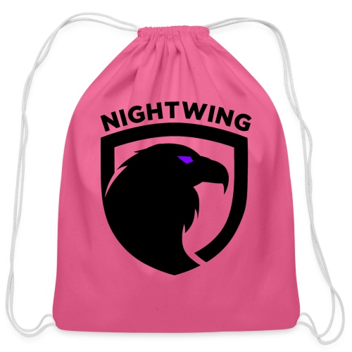 Nightwing Black Crest - Cotton Drawstring Bag