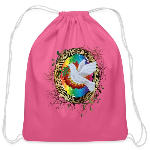Peace Dove - Cotton Drawstring Bag