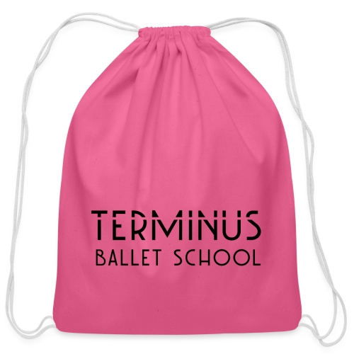 School Logo (black text) - Cotton Drawstring Bag