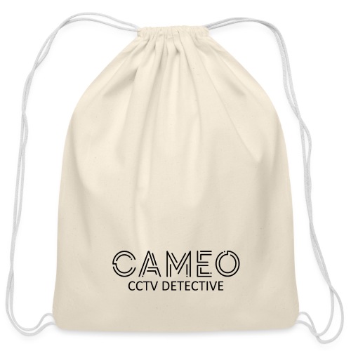 CAMEO CCTV Detective (Black Logo) - Cotton Drawstring Bag