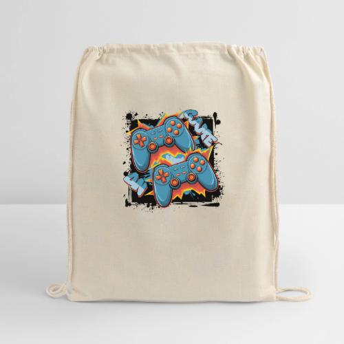Two Player Game On! - Cotton Drawstring Bag