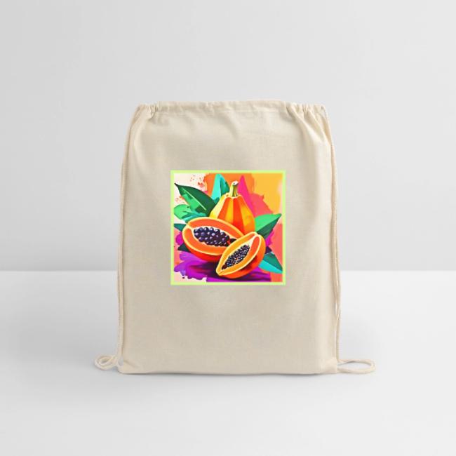 Sliced Papaya Pop Art