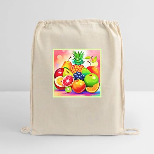 Tropical Fruit Assortment - Cotton Drawstring Bag