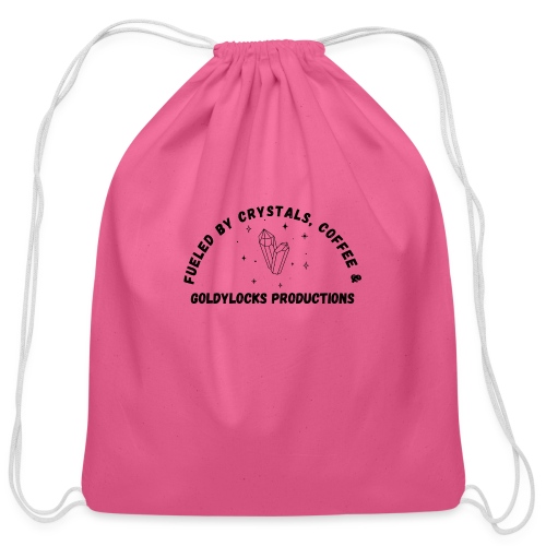 Fueled by Crystals Coffee and GP - Cotton Drawstring Bag