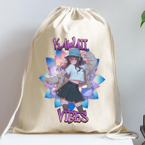 Kawaii Vibes - Cotton Drawstring Bag