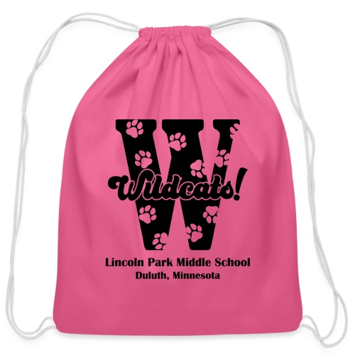 W is for Wildcat! - Cotton Drawstring Bag