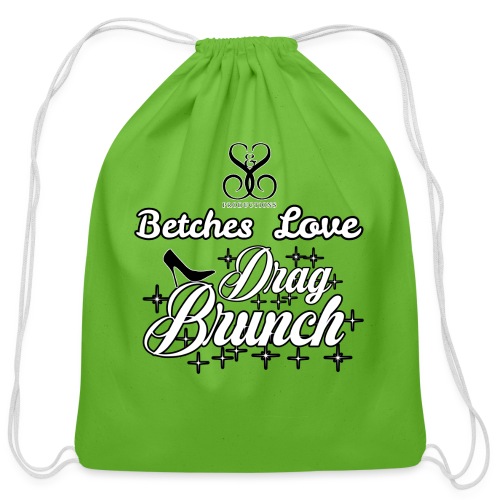 betches love brunch - Cotton Drawstring Bag