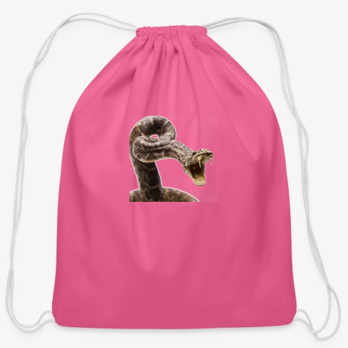 Diamondback Snake - Cotton Drawstring Bag