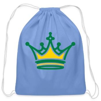 Crown King Queen Emperor Majesty Vector - Cotton Drawstring Bag - carolina blue - Front